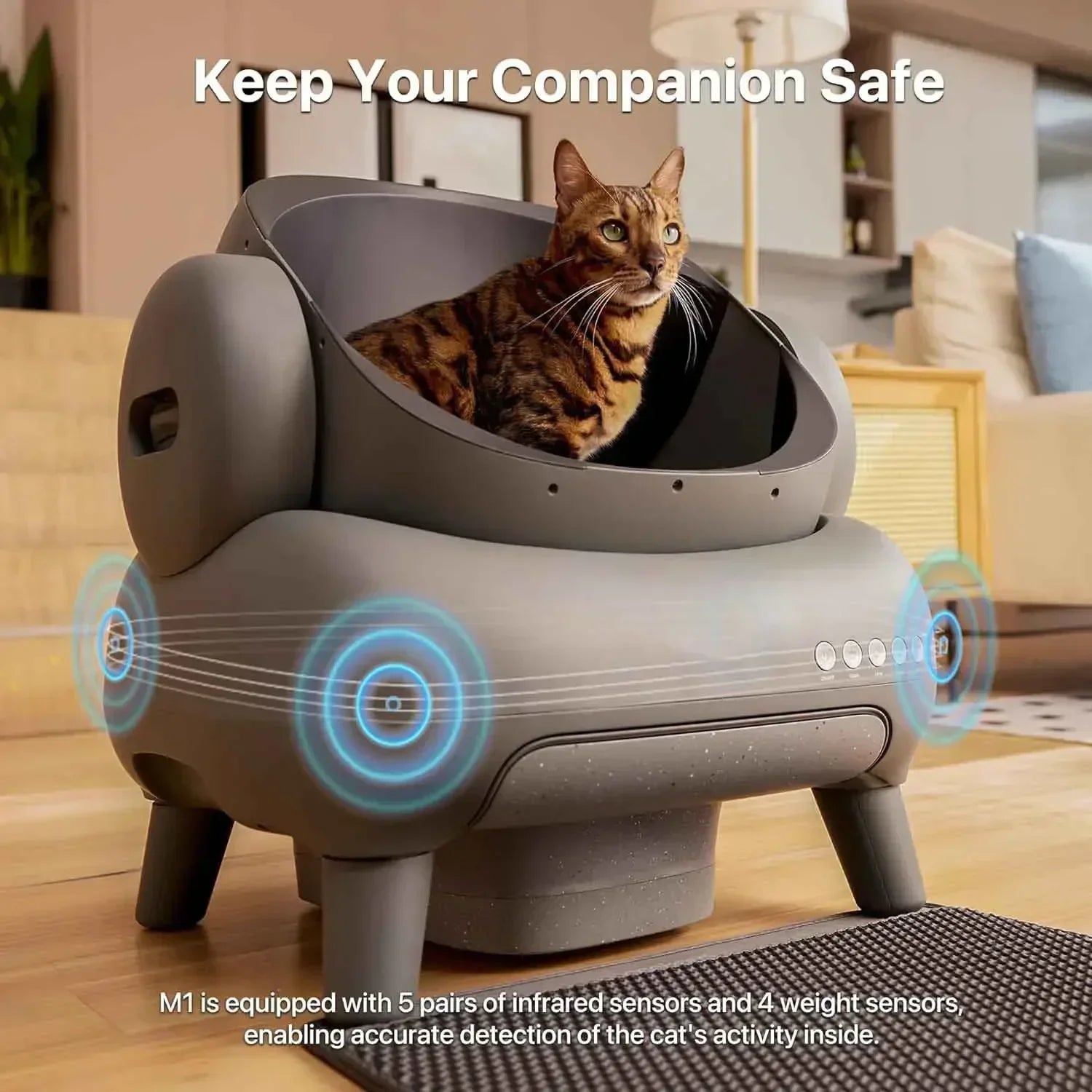 CleanCat Pro™ – Zelfreinigende Kattenbak met Slimme Sensor