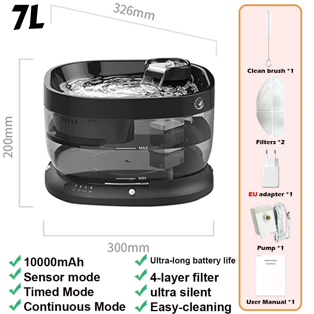 Premium Draadloze Huisdier Drinkfontein
