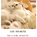 Houten Katten- en Hondenbed – Indoor Pet Bed met Teddybeer-Patroon, Comfortabel & Duurzaam