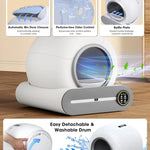 Premium 65L Zelfreinigende Kattenbak – Slim, Stil & Volledig Gesloten Katten Toilet