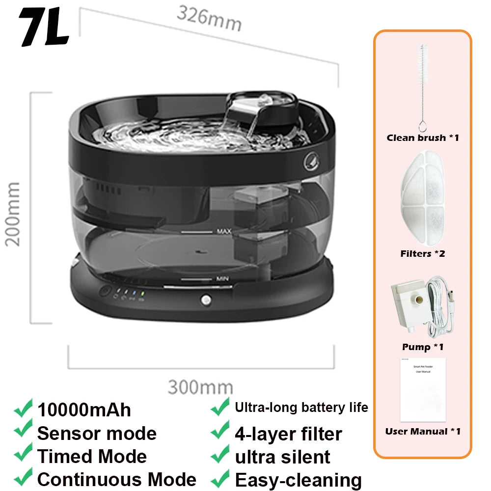 Premium Draadloze Huisdier Drinkfontein